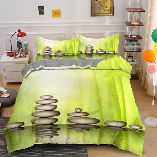 Housse de Couette Zen Vert