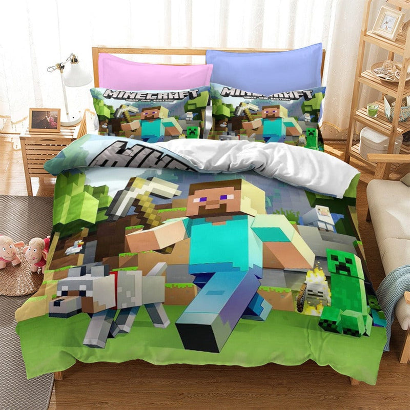 Minecraft - Parure de lit EPIC  Des promos sur vos marques préférées