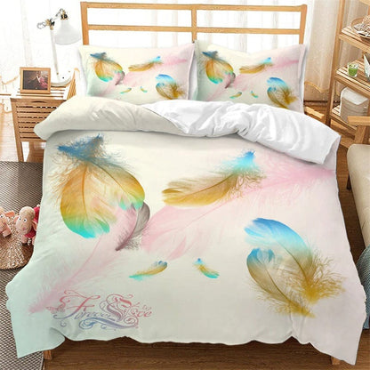 Housse de Couette Plume Rose