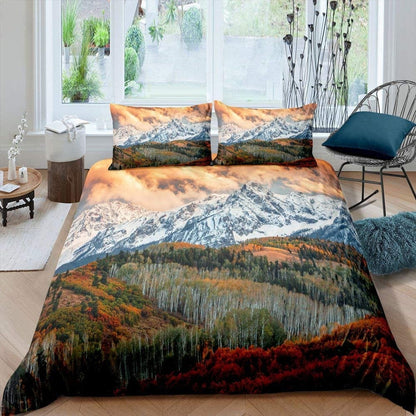 Housse de Couette Déco Montagne