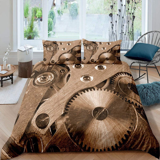Housse de Couette Style Industriel