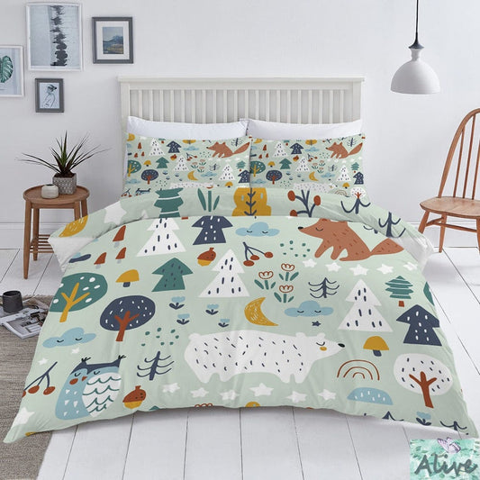 Housse de Couette Animaux de la Forêt