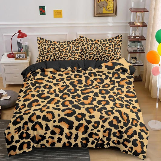 Housse de Couette Léopard 220x240