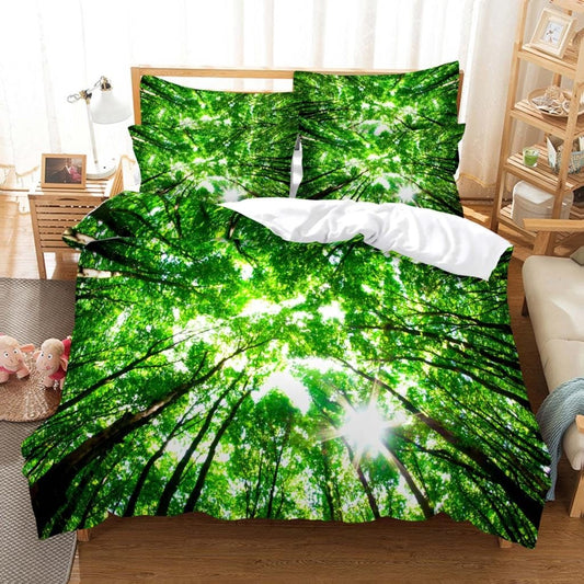Housse de Couette Vert Forêt
