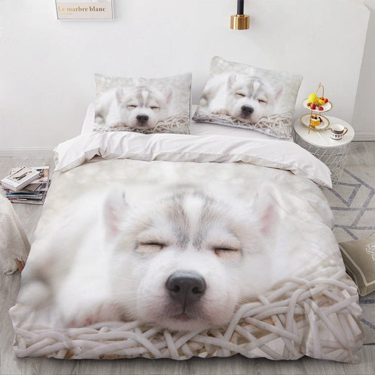 Housse de Couette Chien Husky