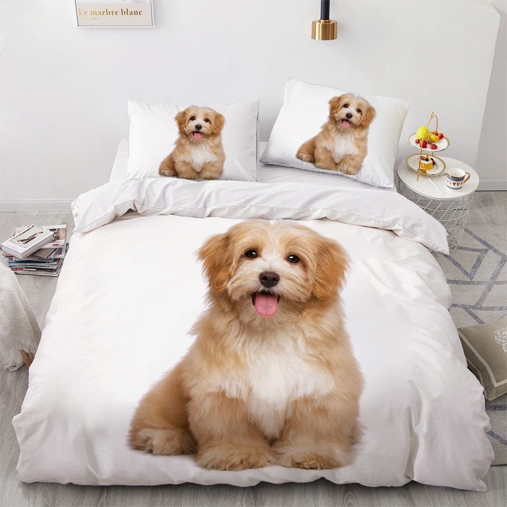 Housse de Couette avec Motif de Chien