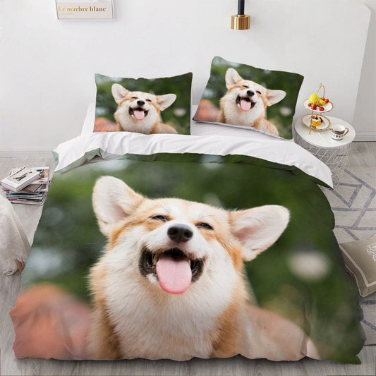 Housse de Couette Chien 2 Personnes