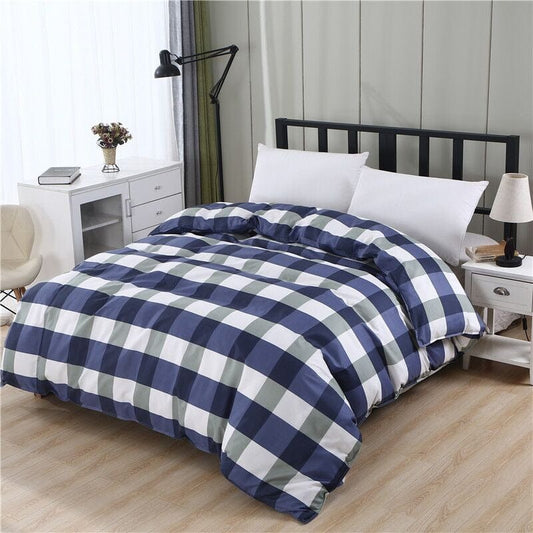 Housse de Couette 200x200 Carreaux