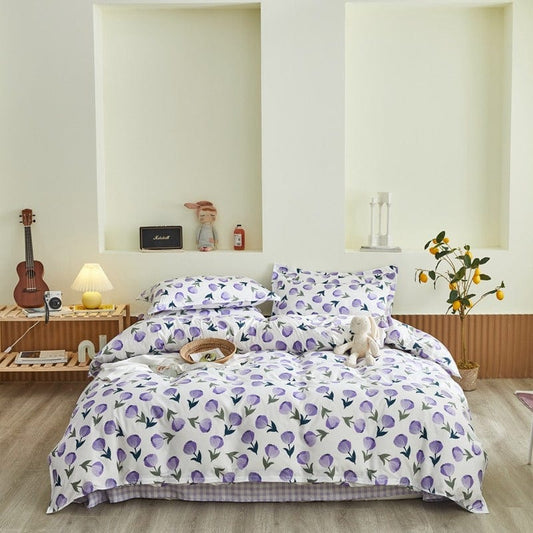 Housse de Couette 200x200 Fleurie