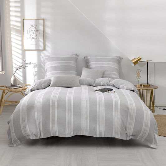 Housse de Couette 200x200 Grise 