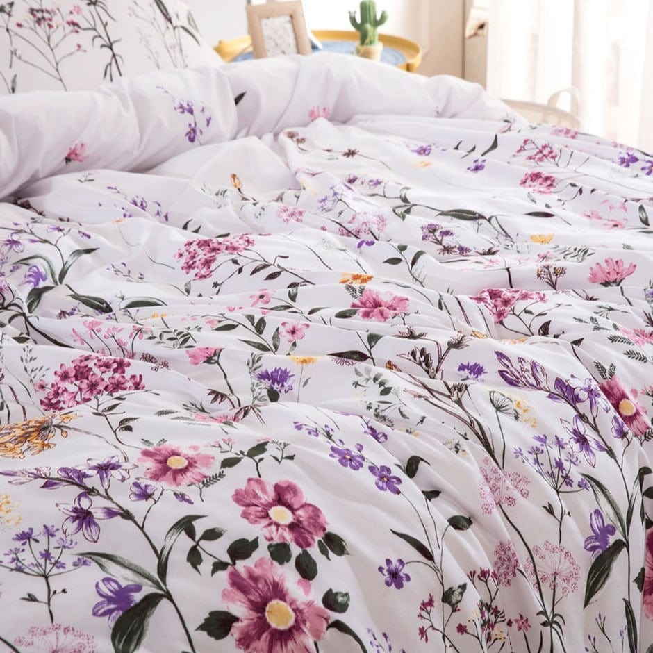 Housse de Couette 220x240 Fleurie