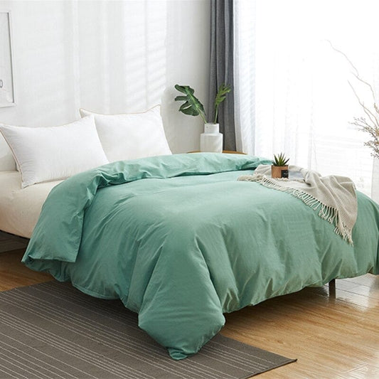 Housse de Couette 220x240 Verte