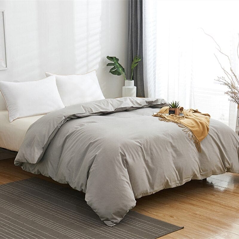 Housse de Couette 240x260 Grise