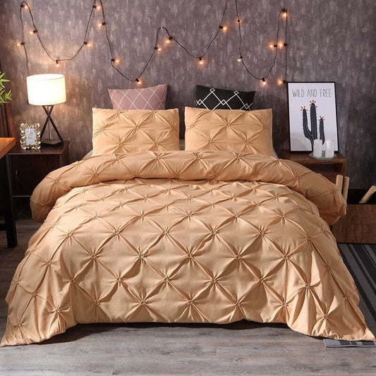 Housse de Couette Beige Doré