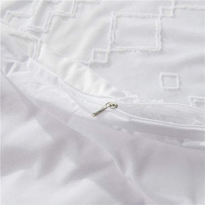 Housse de Couette Blanche Brodée