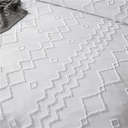 Housse de Couette Blanche Brodée