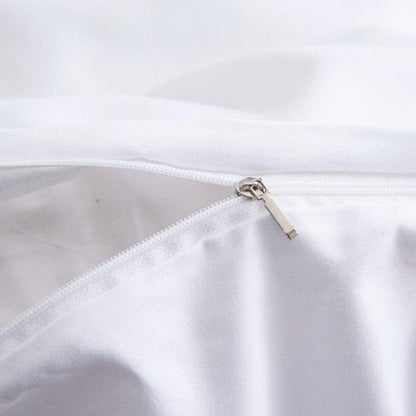 Housse de Couette Blanche et Rose Gold