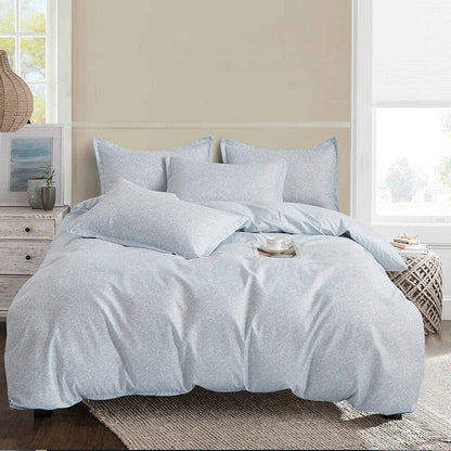 Housse de Couette Bleu Gris