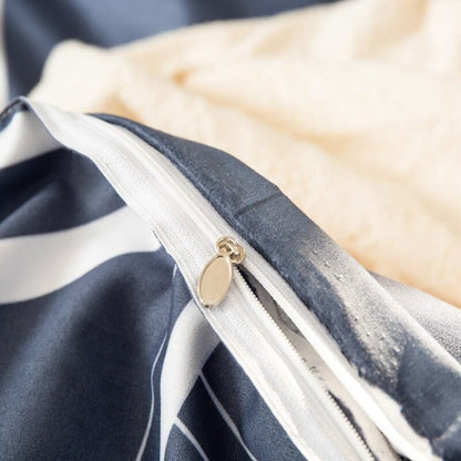 Housse de Couette Bleu Scandinave