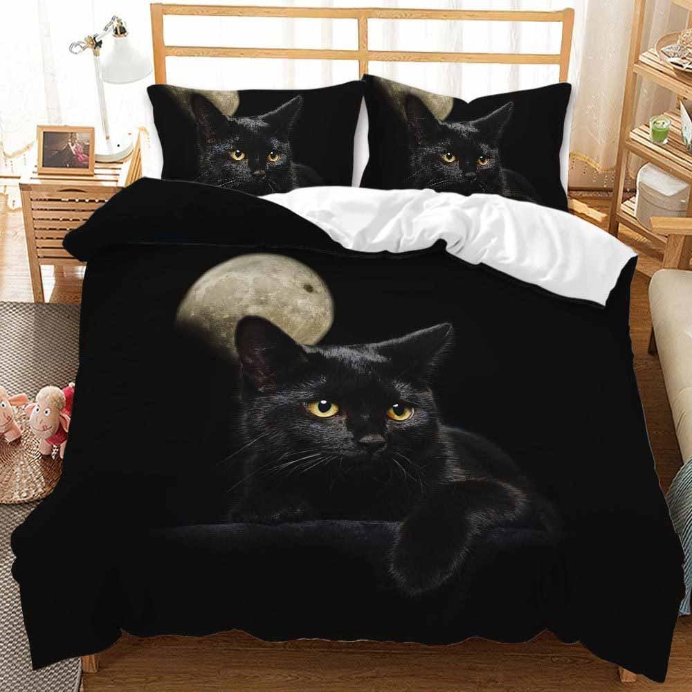 Housse de Couette Chat Noir