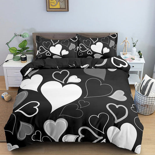 Housse de Couette Coeur 200x200