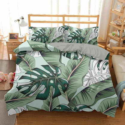Housse de Couette Feuillage Tropical