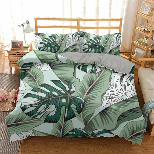 Housse de Couette Feuillage Tropical