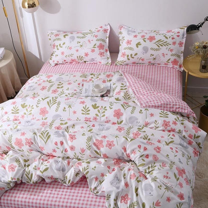 Housse de Couette Fille Fleur