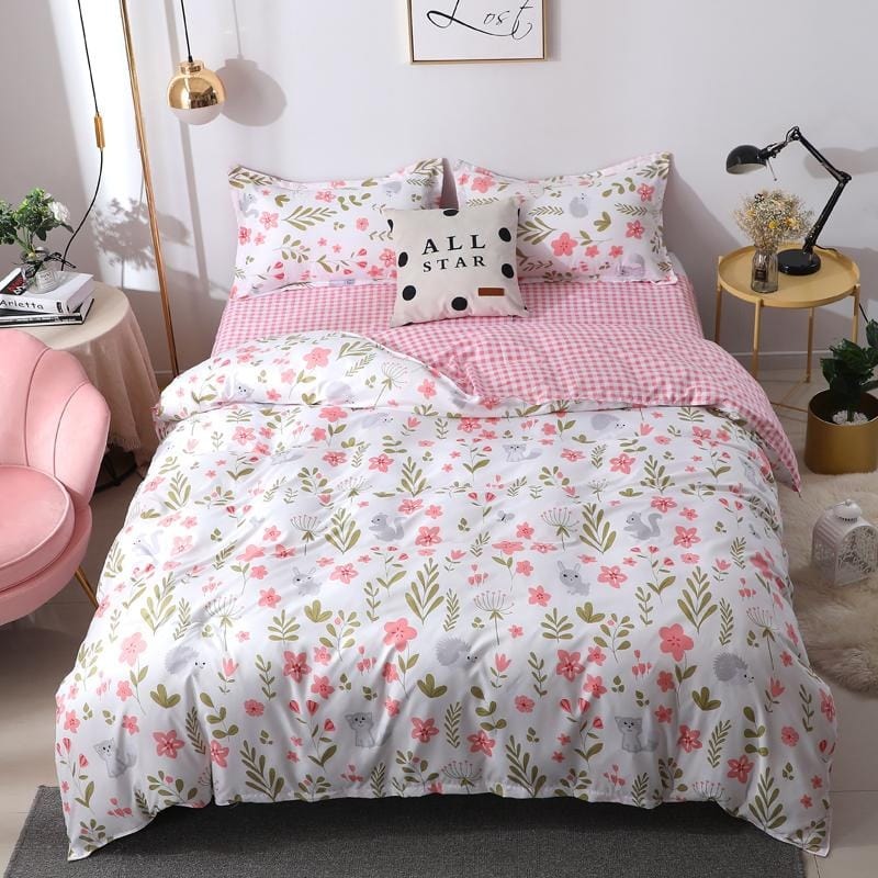 Housse de Couette Fille Fleur