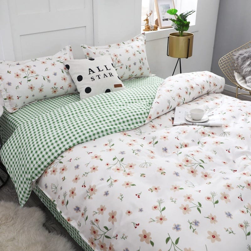 Housse de Couette Fleurie 1 Personne