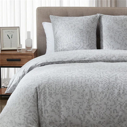 Housse de Couette Graphique Gris 