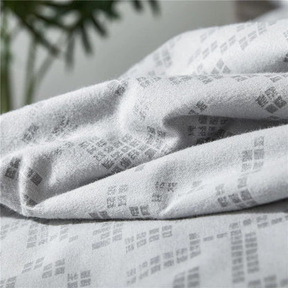 Housse de Couette Graphique Gris