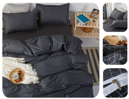 Housse de Couette Graphique Noir et Blanc