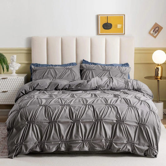 Housse de Couette Gris Argent