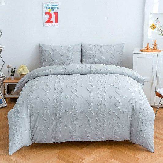 Housse de Couette Gris Clair