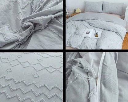 Housse de Couette Gris Clair