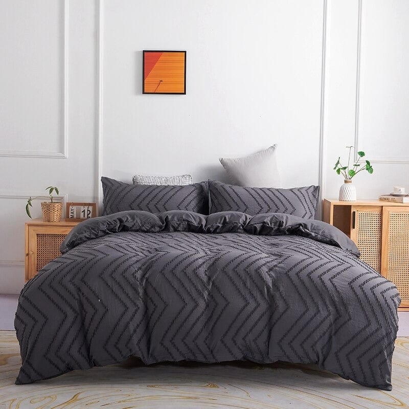 Housse de Couette Grise 220x240