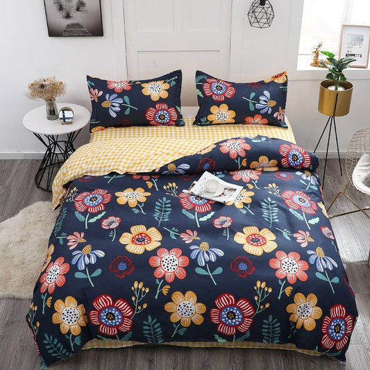 Housse de Couette Grosse Fleurs