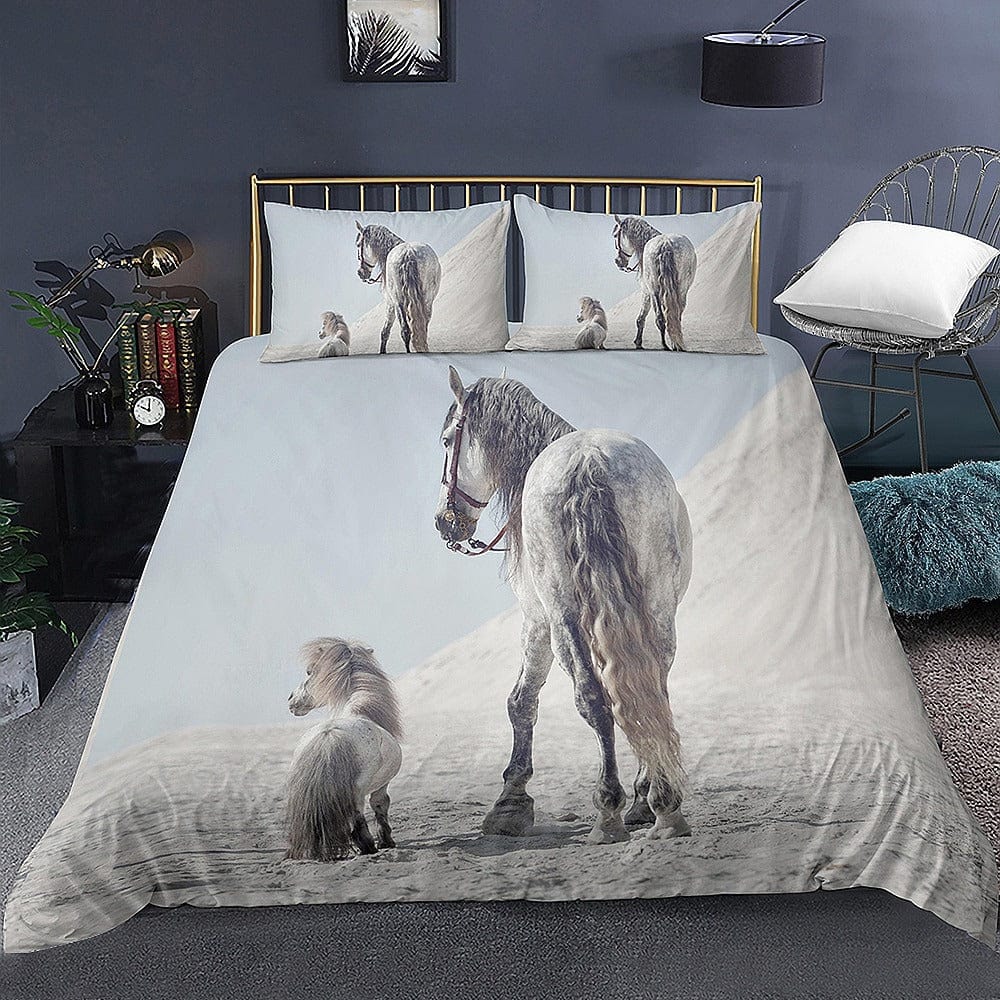 Housse de Couette Imprimé Chevaux