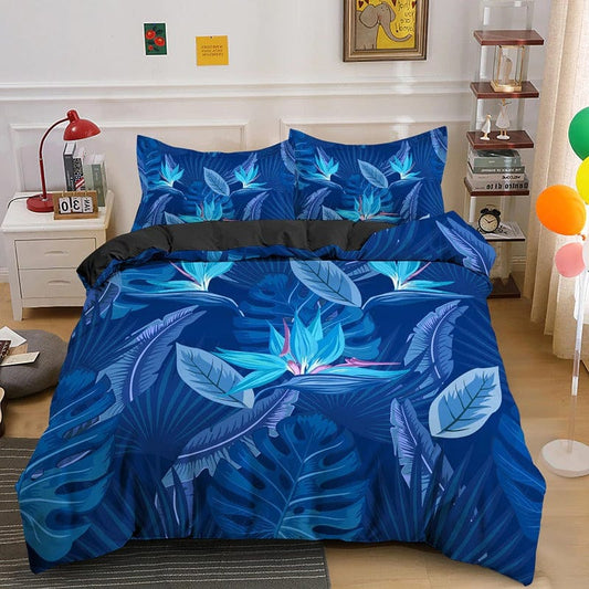 Housse de Couette Imprimé Feuille