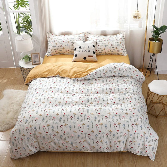 Housse de Couette Imprimée Fleurs