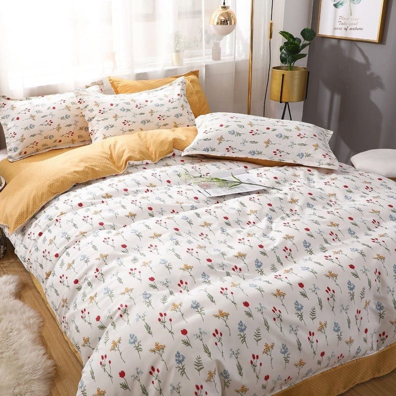 Housse de Couette Imprimée Fleurs