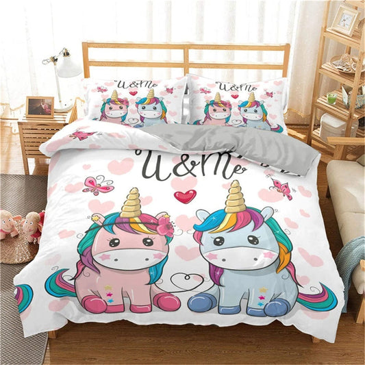 Housse de Couette Licorne 220x240