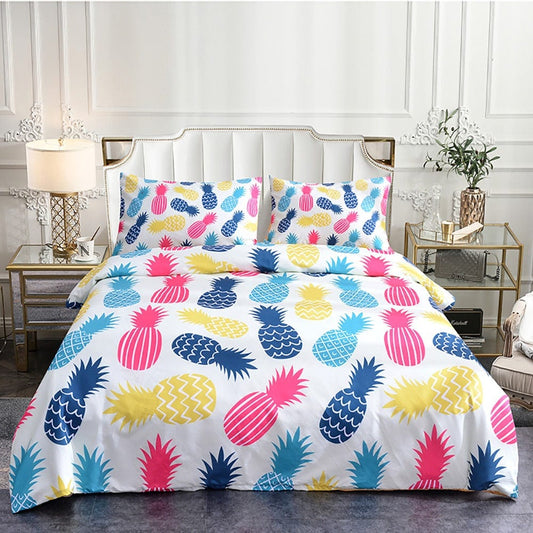 Housse de Couette Motif Ananas