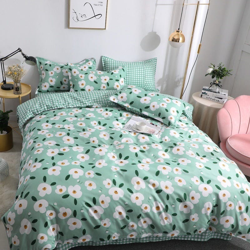 Housse de Couette Motif Fleurs