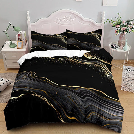 Housse de Couette Motif Marbre