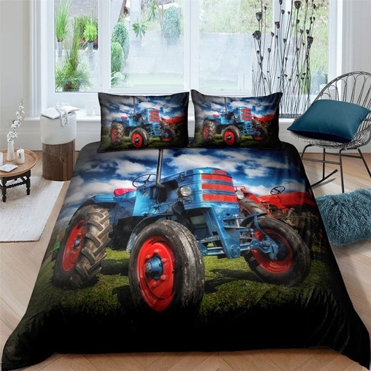 Housse de Couette Motif Tracteur