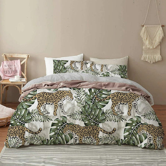 Housse de Couette Motif Tropical