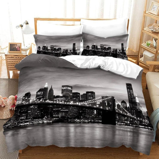Housse de Couette New York Noir