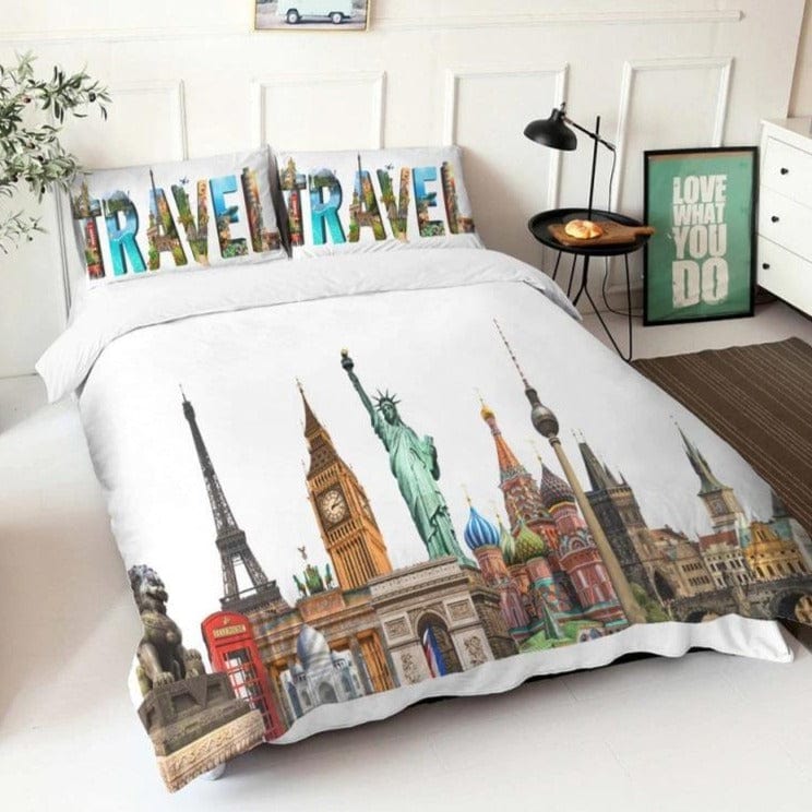 Housse de Couette Paris Londres New York